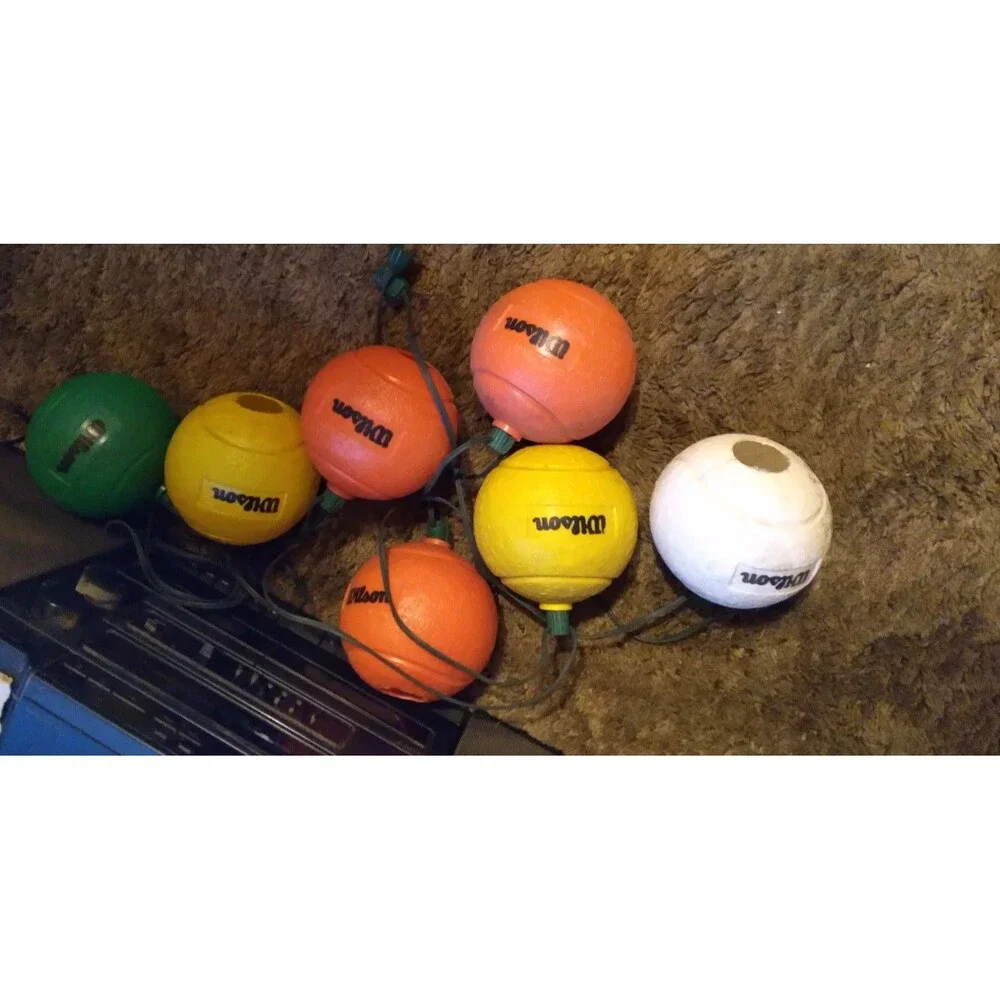 Vintage RARE Wilson Tennis Ball Blow Mold Patio Lights